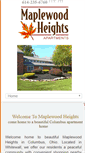 Mobile Screenshot of maplewoodheightsapartments.com