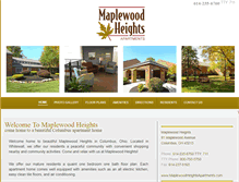 Tablet Screenshot of maplewoodheightsapartments.com